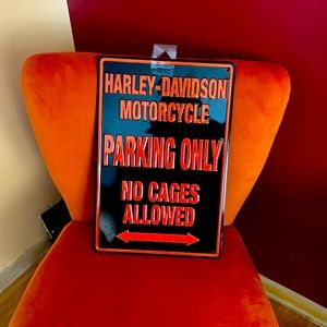 Harley Davidson Garage Decor Metal material
